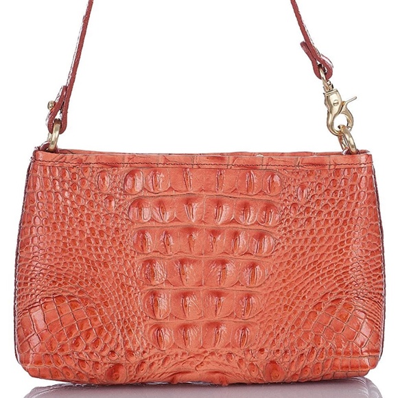 Brahmin Melbourne Tulle Mini Bag.  Orange - Picture 16 of 16